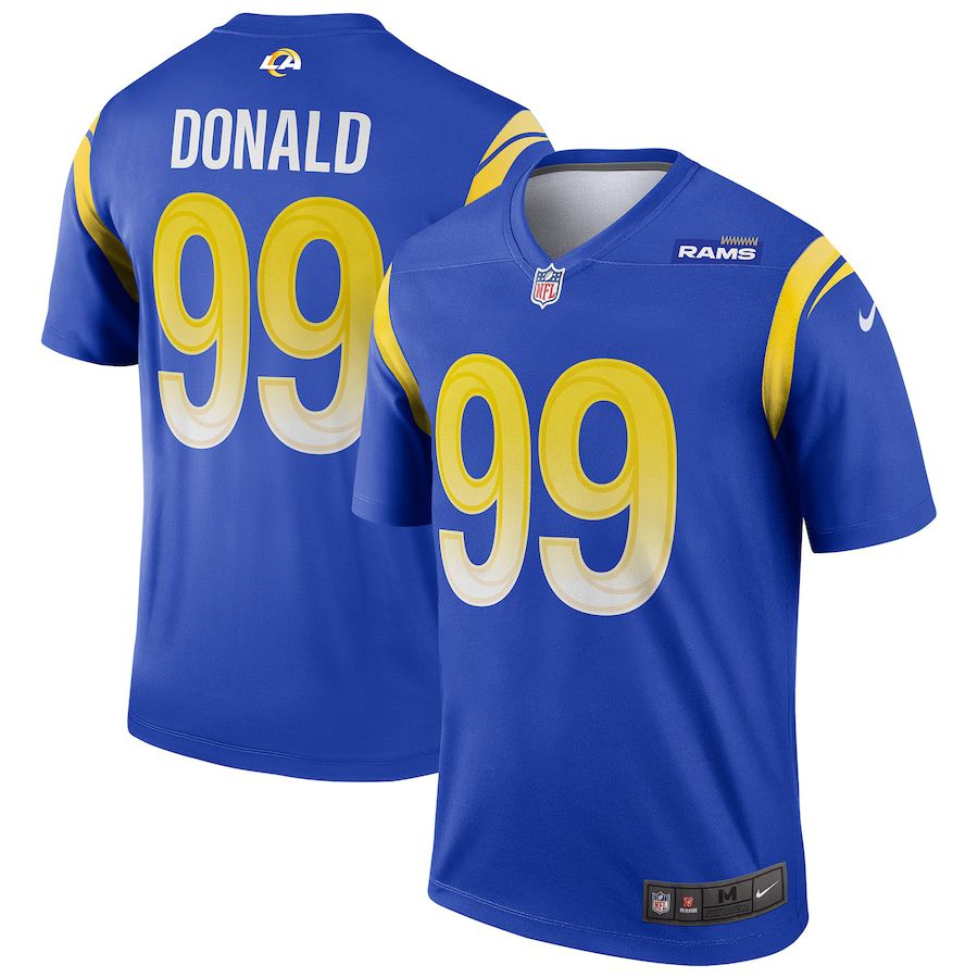 Men Los Angeles Rams 99 Aaron Donald Nike Royal Legend NFL Jersey